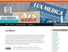 Tablet Screenshot of luxmedica.com.mx